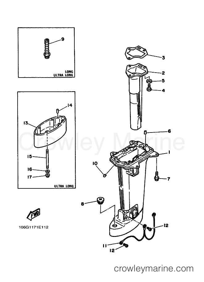 Yamaha Motors 6C (6H6) [030] - UPPER CASING