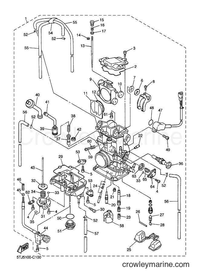 2004 Dirt Bike WR450F - WR450F (5TJ6) [030] - CARBURETOR