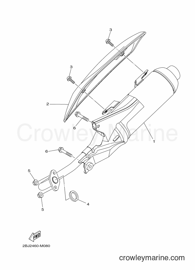 2013 Scooter AL115FGC - AL115FGC (2BJ2) [010] - EXHAUST