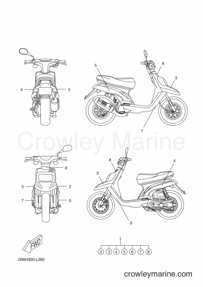 2012 Scooter CW50L - CW50L (2B6H) [040] - GRAPHIC & EMBLEM