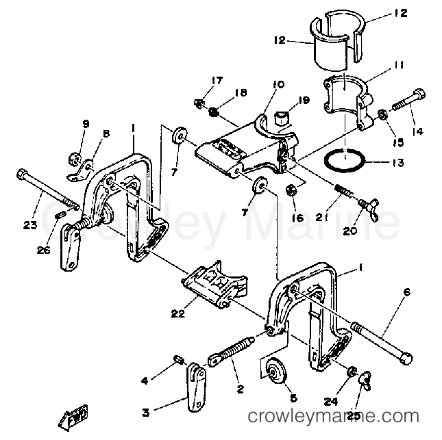 Yamaha Motors 2SG - BRACKET 1