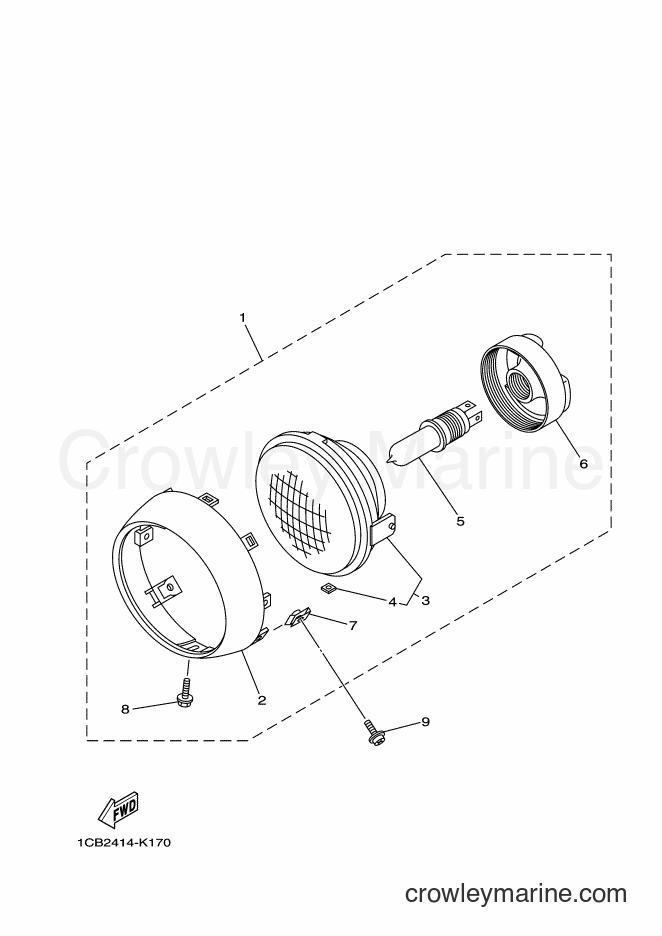 Yamaha Motors ED06 (1CB6) [010] - HEADLIGHT