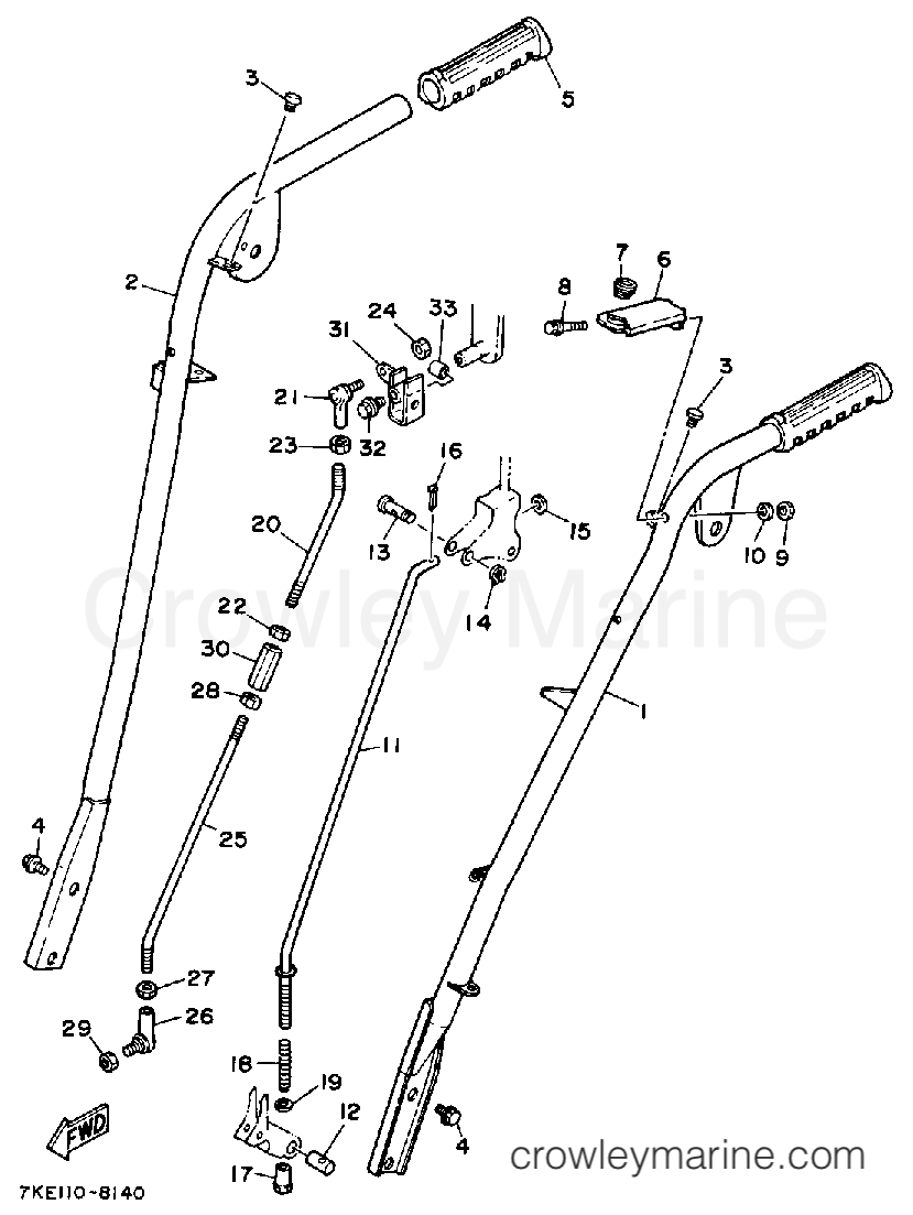 Yamaha Motors YS624WM - STEERING - LINK