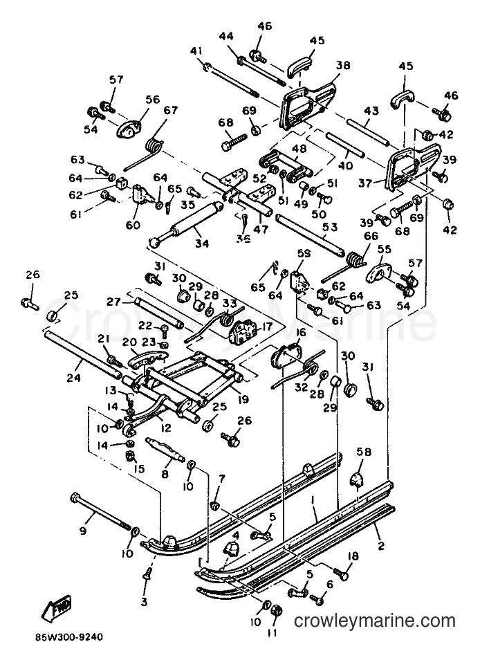 1991 Snowmobile ET400TR - ET400TR (85W3) [010] - TRACK SUSPENSION 2