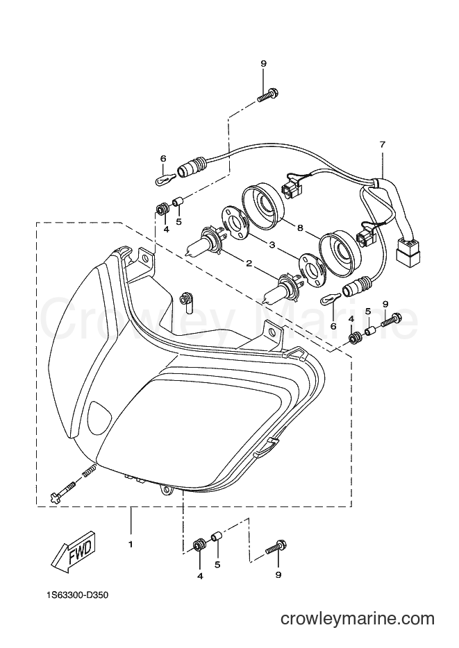 Yamaha Motors VP300 (1S61) [010] - HEADLIGHT