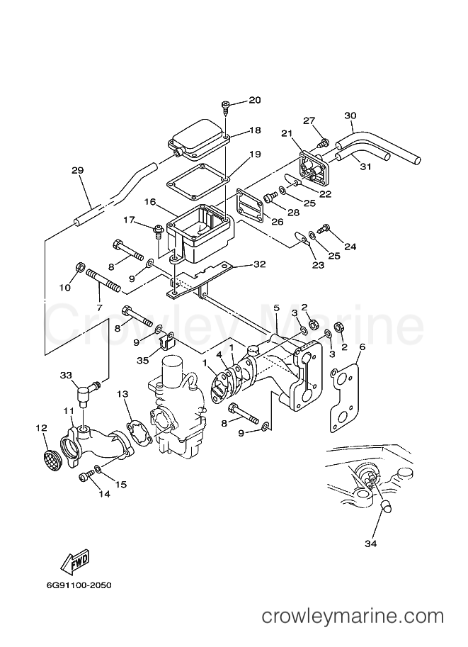 Yamaha Motors F9.9MSHA (6G91) [060] - INTAKE