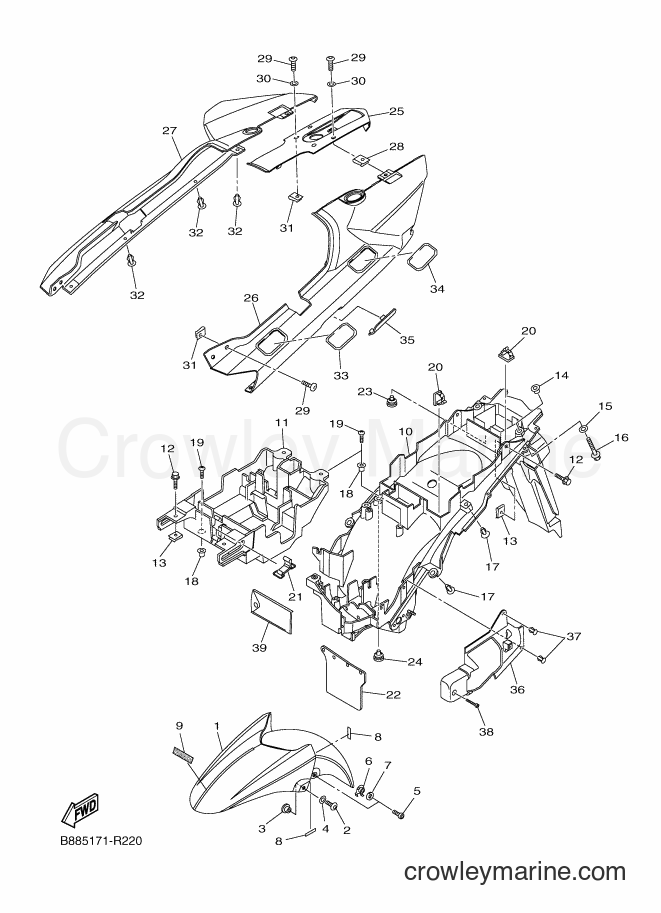 2016 Sport Bike FJR1300-A - FJR1300-A (B885) [010] - FENDER