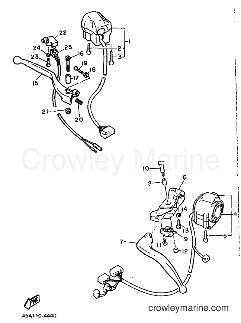 1989 Street Bike XJ600 - XJ600 (3KM2) [999] - HANDLE SWITCH & LEVER
