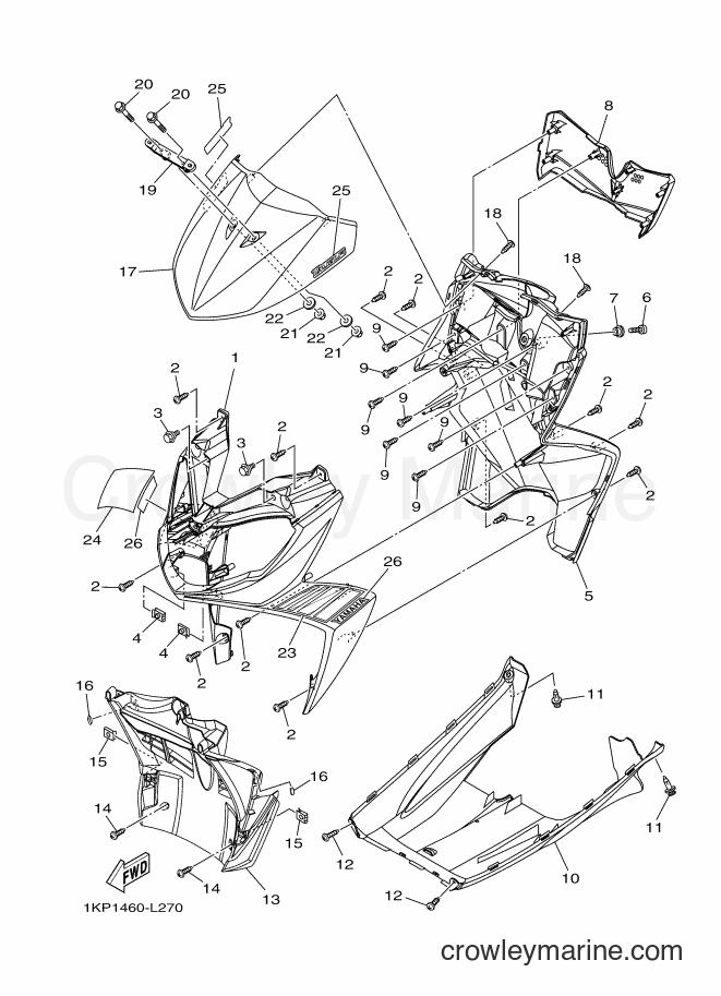 2012 Scooter AL115FX - AL115FX (1KPA) [010] - LEG SHIELD