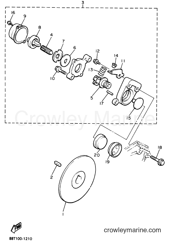 Yamaha Motors VT480 (8BK2) [020] - BRAKE