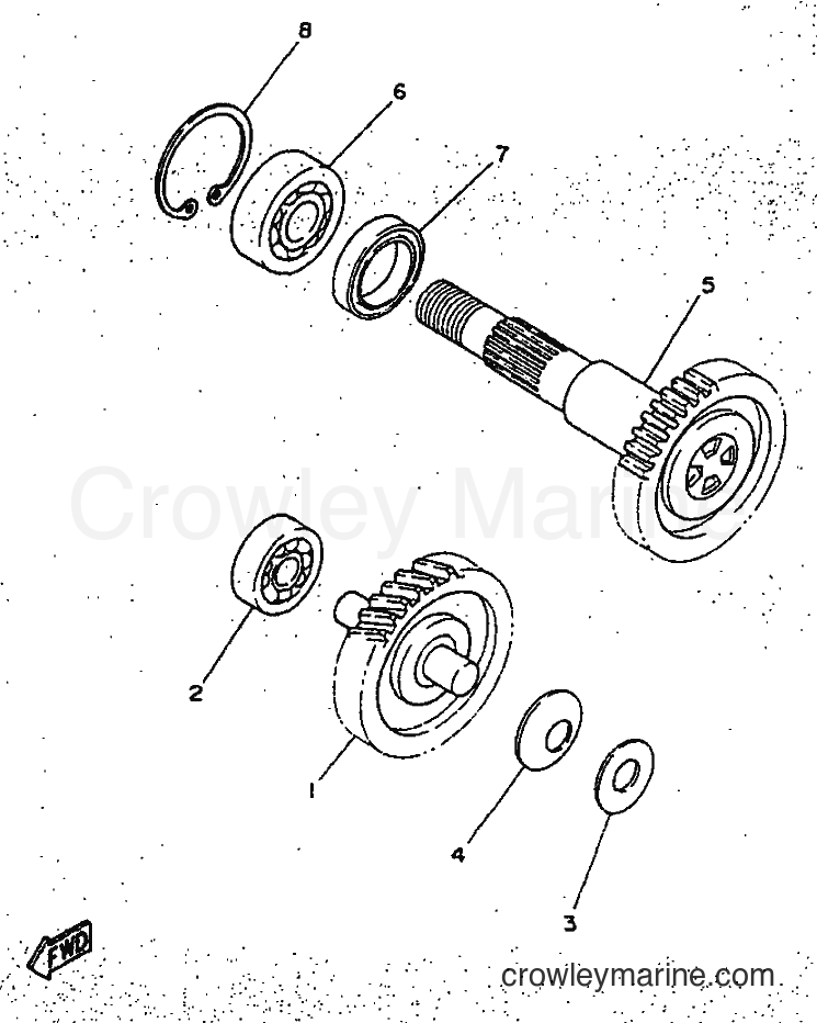 1997 Scooter YN50 - YN50 (5BX1) [010] - TRANSMISSION