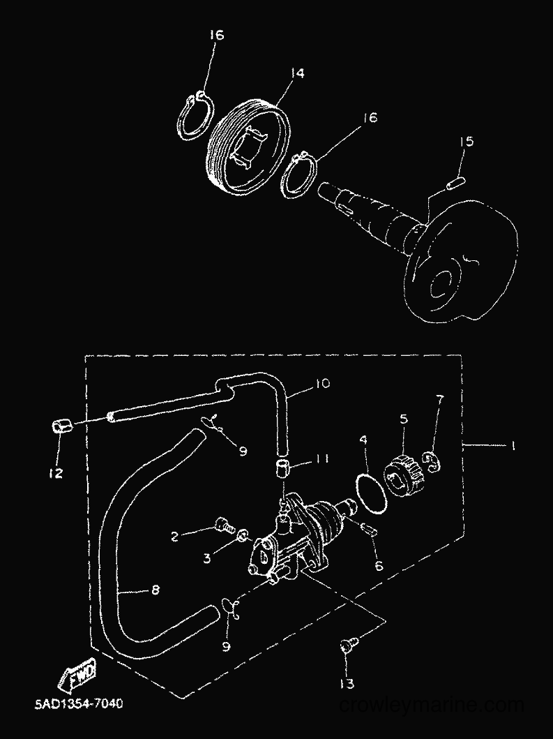 Yamaha Motors YN50 (5ADW) [010] - OIL PUMP