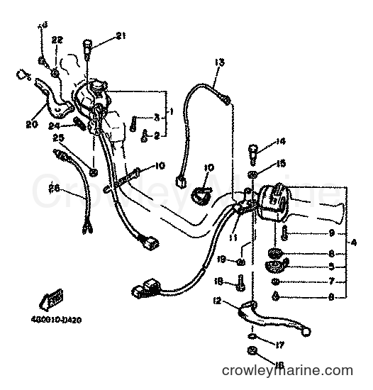 Yamaha Motors XJ550 (4V8) [999] - HANDLE SWITCH & LEVER