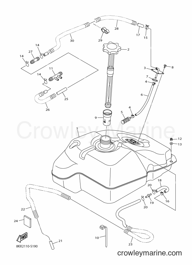 2017 Snowmobile VK540F - VK540F (8KX2) [020] - FUEL TANK