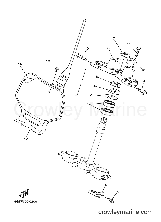 2000 Dirt Bike YZ80 - YZ80 (4ES9) [070] - STEERING