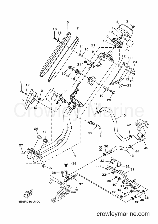 2012 Maxi-Scooter XP500 - XP500 (1UD2) [010] - EXHAUST