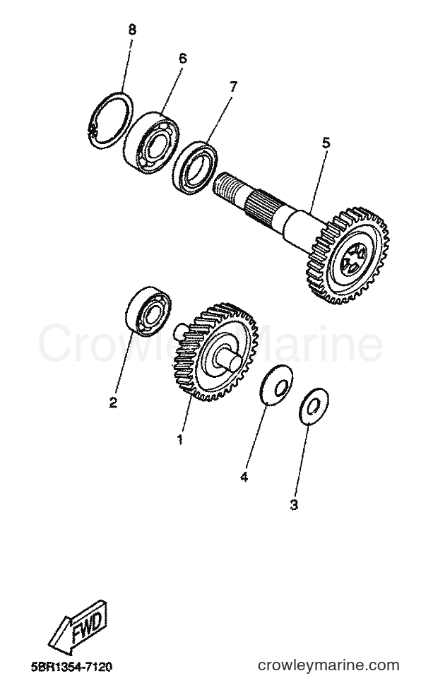 2000 Scooter YQ50L - YQ50L (5KF7) [010] - TRANSMISSION