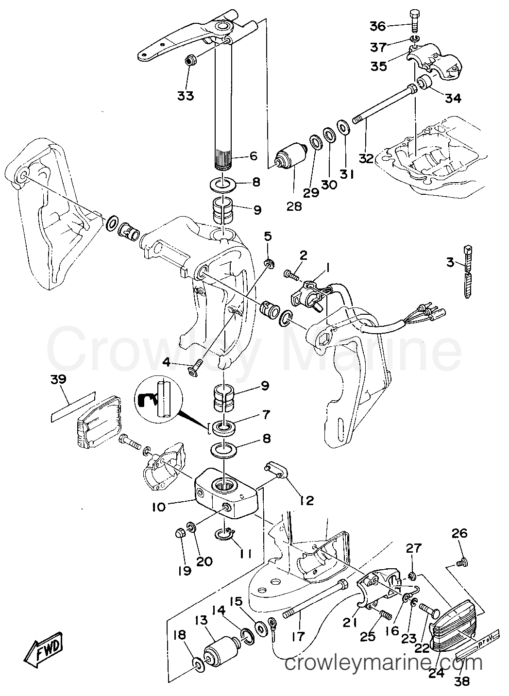 Yamaha Motors P115TLRT - BRACKET 2