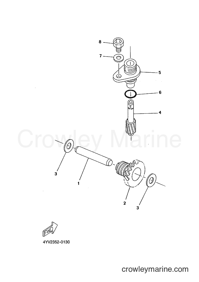 2001 Scooter TZR50 - TZR50 (4YV4) [010] - TACHOMETER GEAR