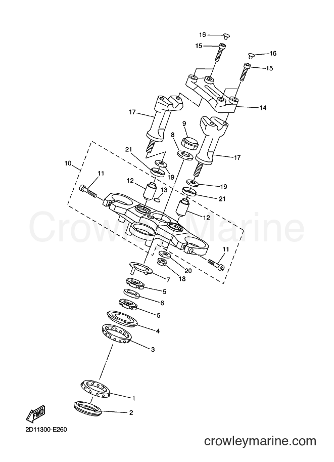 2006 Street Bike FZ1-N - FZ1-N (2D11) [080] - STEERING