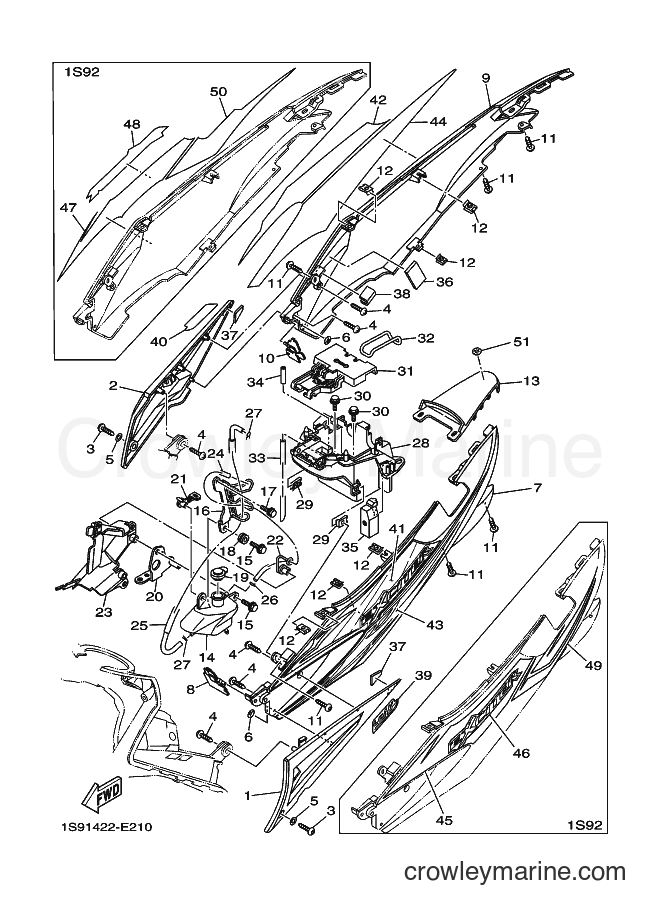 2006 Scooter T135SEC - T135SEC (1S92) [010] - SIDE COVER