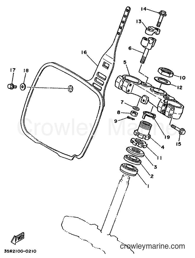 1990 Dirt Bike YZ125 - YZ125 (3SR2) [020] - STEERING