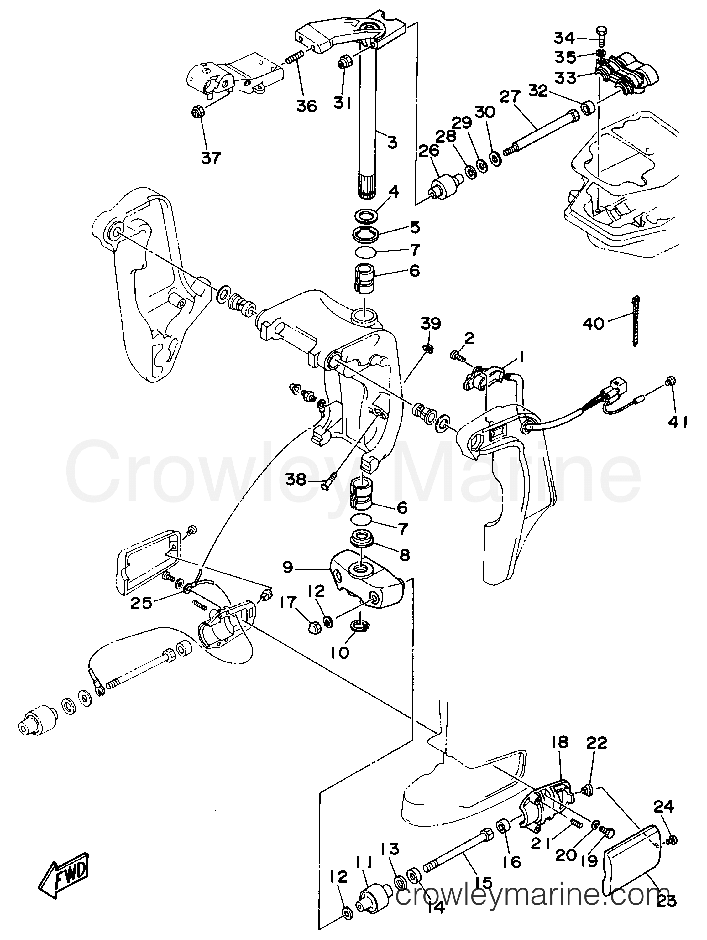 Yamaha Motors P60TLHW - BRACKET 2
