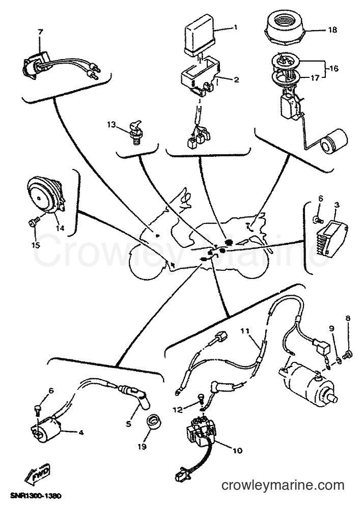 2001 Scooter YP150D - YP150D (5NS1) [010] - ELECTRICAL 1