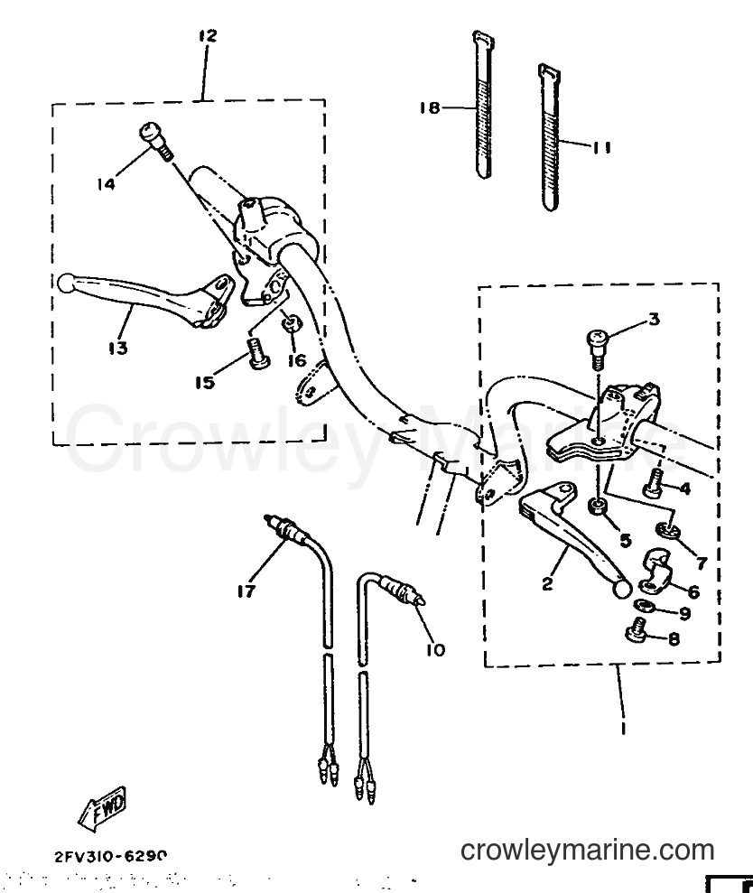 Yamaha Motors MA50M (2FV) [999] - HANDLE SWITCH & LEVER