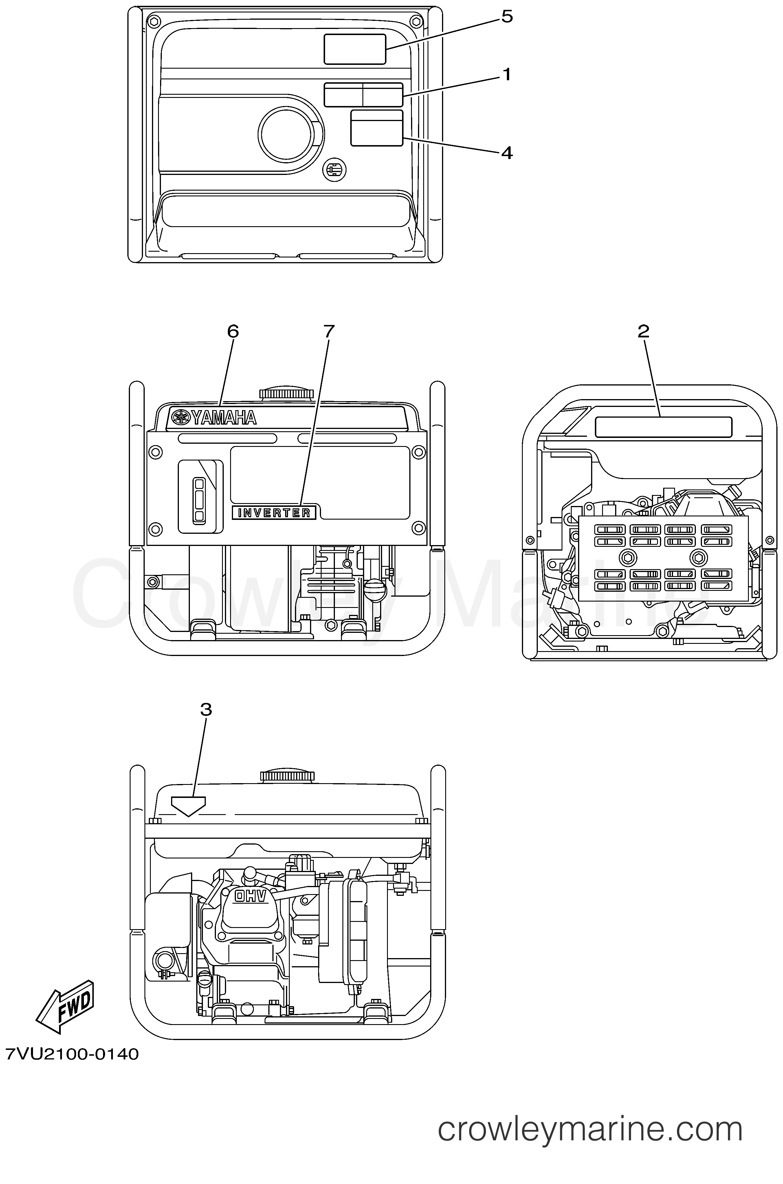 Yamaha Motors EF2800I - LABELS