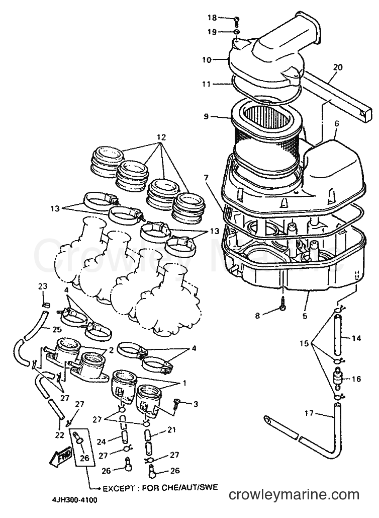 Yamaha Motors YZF600R (4NE2) [010] - INTAKE
