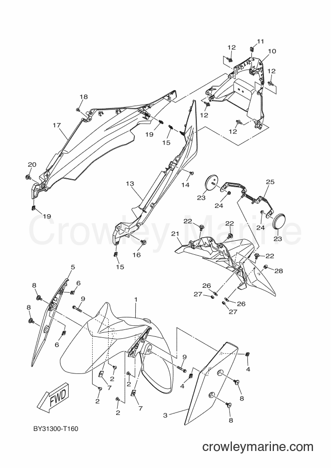 Yamaha Motors CZD300-A (BY31) [060] - FENDER