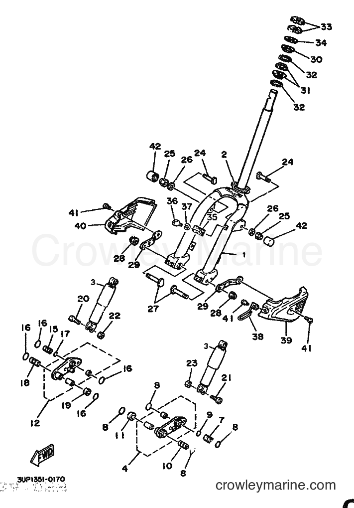 Yamaha Motors CH80 (3WU1) [999] - FRONT FORK