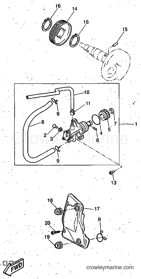 1997 Scooter YQ50 - YQ50 (5CN1) [999] - OIL PUMP