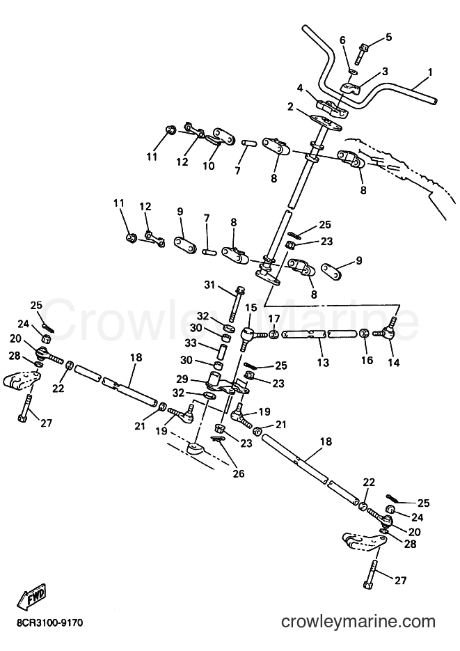 Yamaha Motors SX500R (8CT2) [030] - STEERING