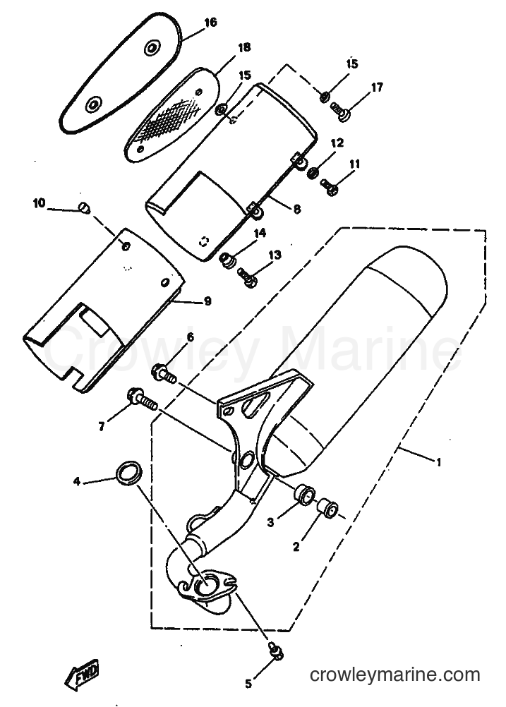1997 Scooter YN50 - YN50 (5BV1) [010] - EXHAUST
