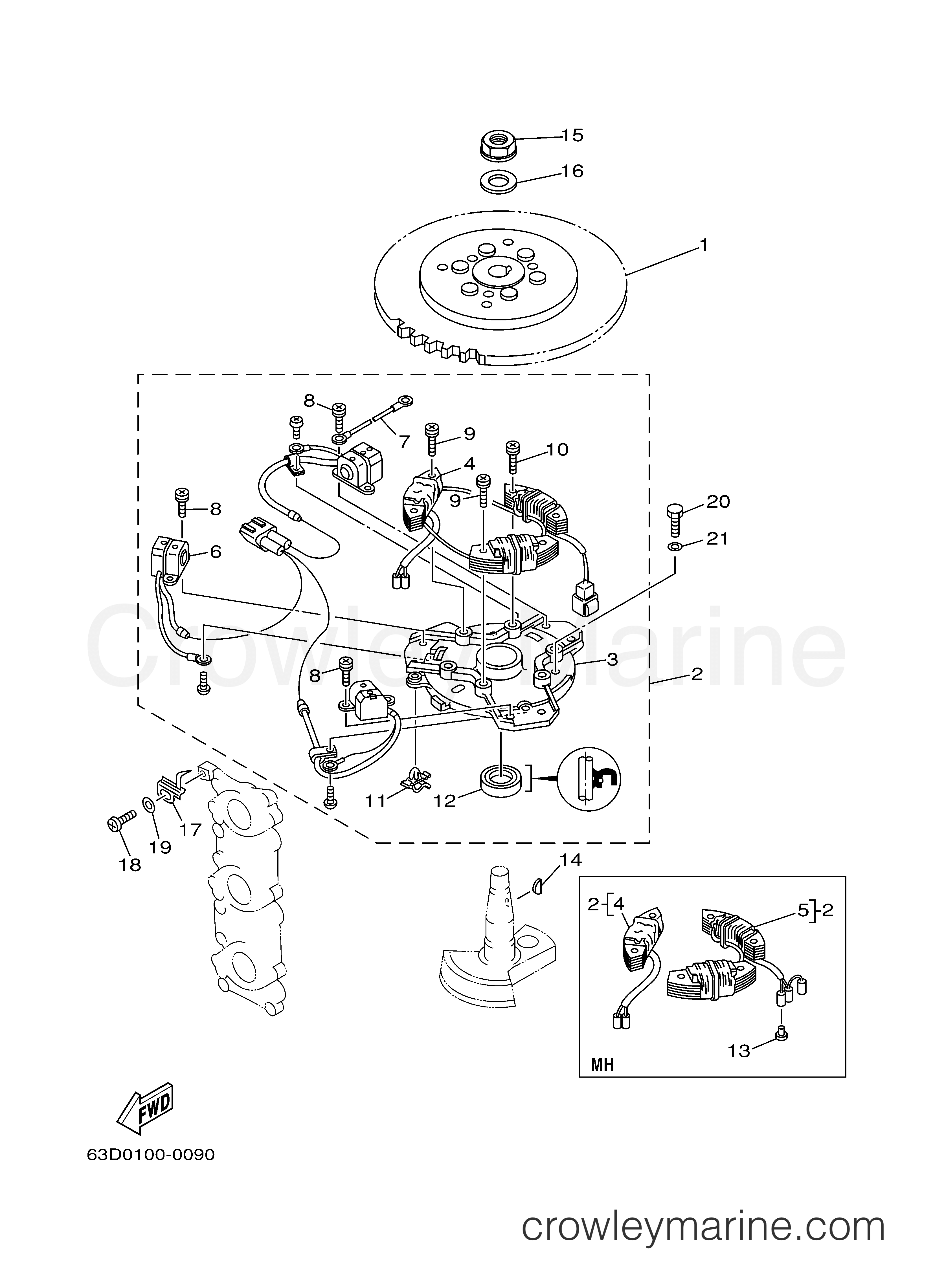 Yamaha Motors 40TLRZ - GENERATOR