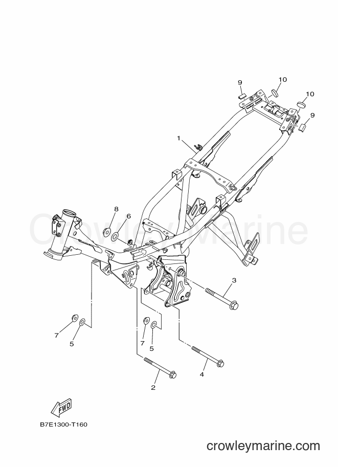 2018 Scooter T115FL-5C - T115FL-5C (B7E1) [010] - FRAME