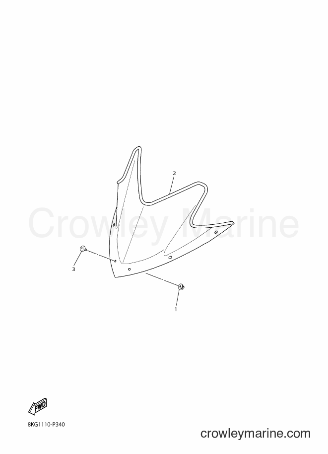 Yamaha Motors SRV10MS (8KS1) [010] - WINDSHIELD