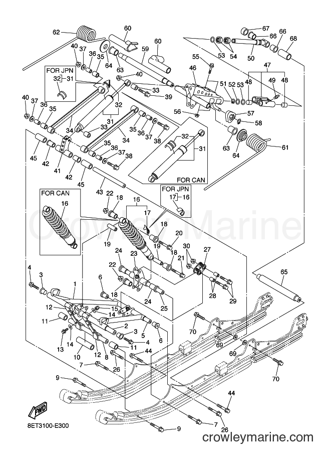 2006 Snowmobile RSV10 - RSV10 (8FM3) [010] - TRACK SUSPENSION 4