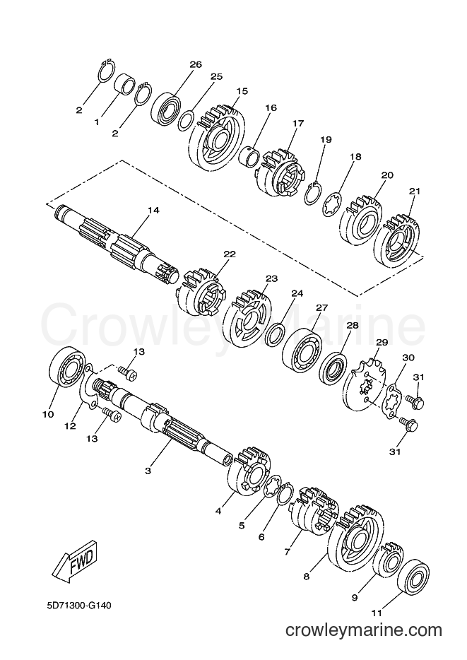 2014 Dirt Bike WR125X - WR125X (22BC) [080] - TRANSMISSION