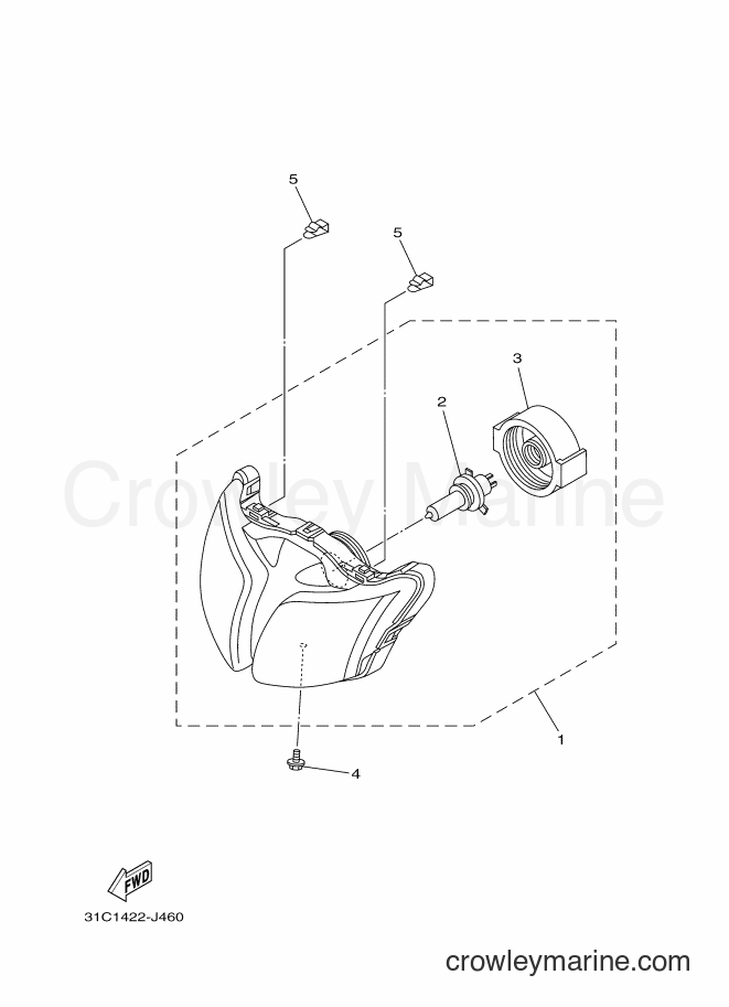 Yamaha Motors T115SE (31C5) [010] - HEADLIGHT