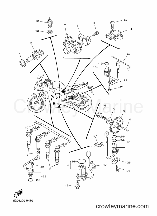 2012 Street Bike FZ1-SA - FZ1-SA (5D0F) [010] - ELECTRICAL 1