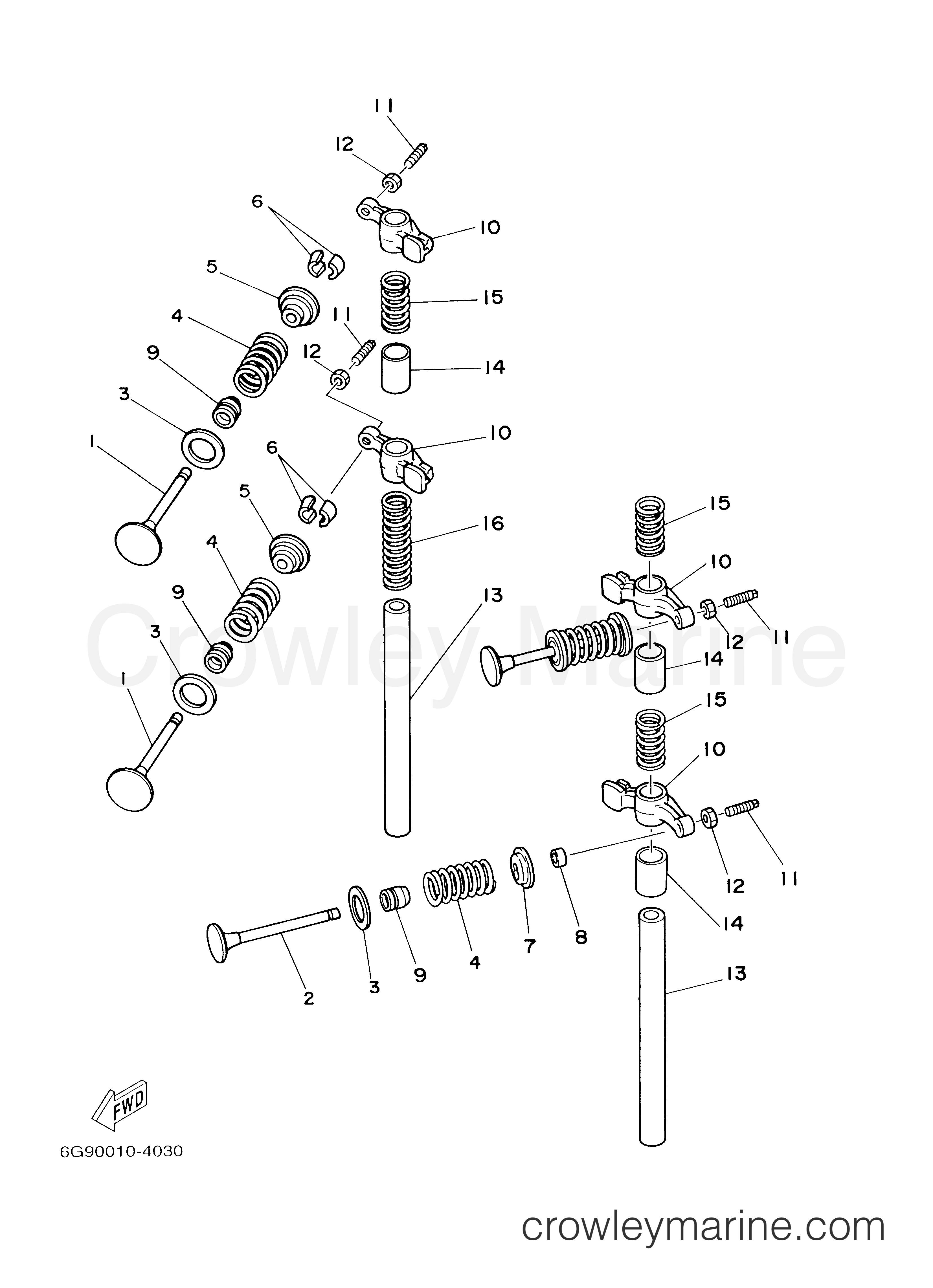 Yamaha Motors F9.9MLHX - VALVE