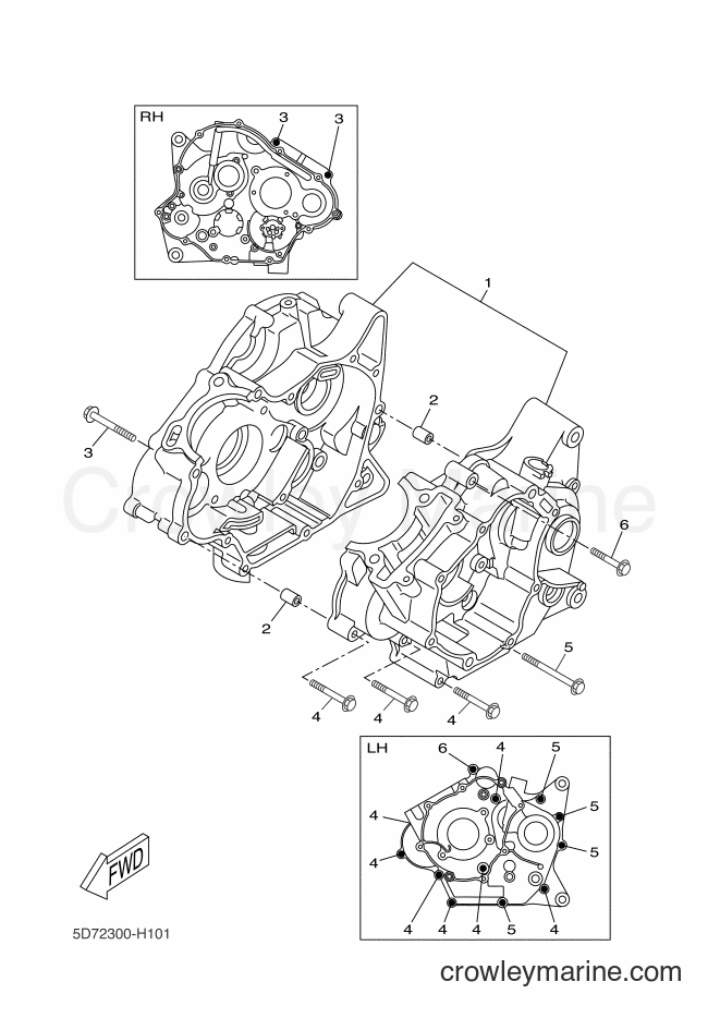 2014 Dirt Bike WR125R - WR125R (22BB) [060] - CRANKCASE