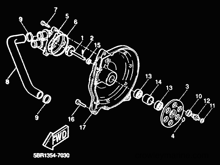 2000 Scooter YQ50 - YQ50 (5HEK) [010] - WATER PUMP