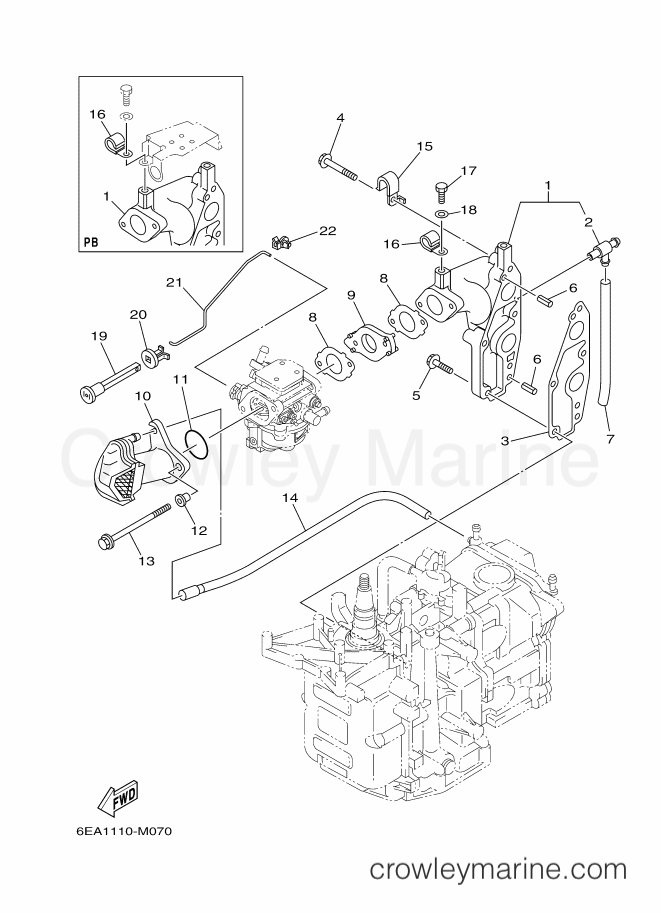Yamaha Motors T9.9XPB-2014 (6EA2) [170] - INTAKE