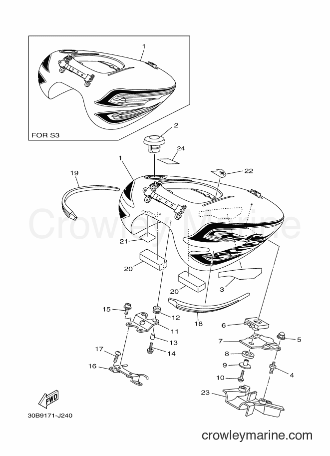 2010 Cruiser XV1900CU - XV1900CU (30B9) [010] - FUEL TANK