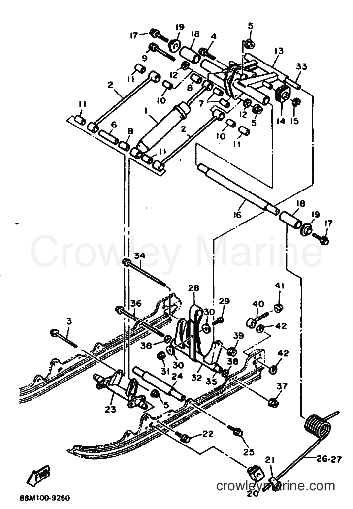 1989 Snowmobile EX570 - EX570 (86M1) [999] - TRACK SUSPENSION 3