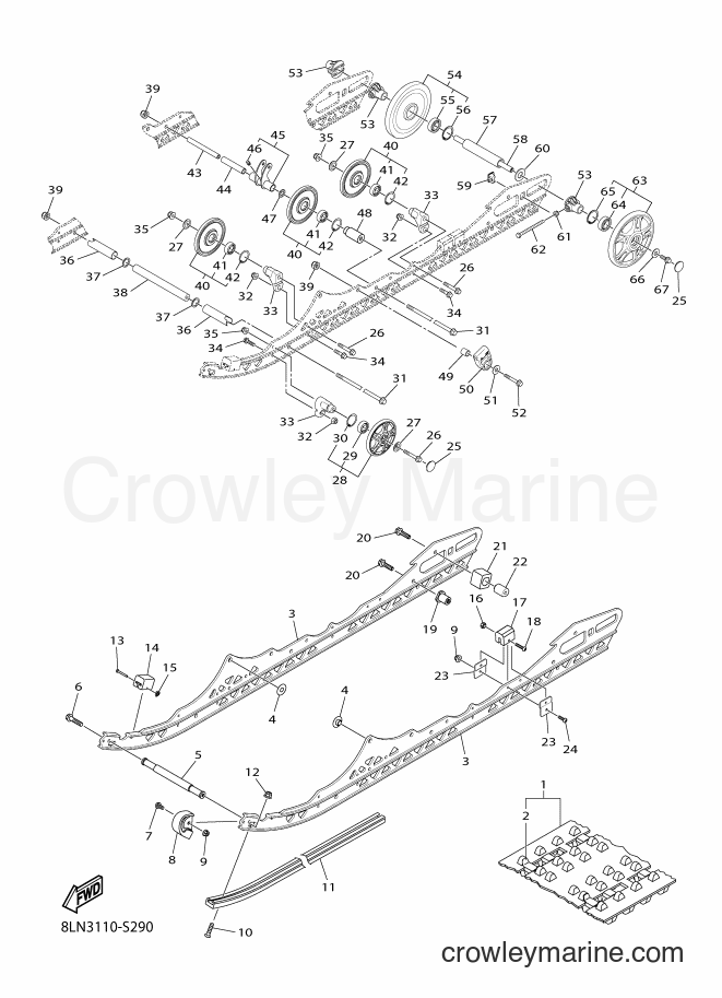 2017 Snowmobile SRV10SD46 - SRV10SD46 (8LN3) [010] - TRACK SUSPENSION 1